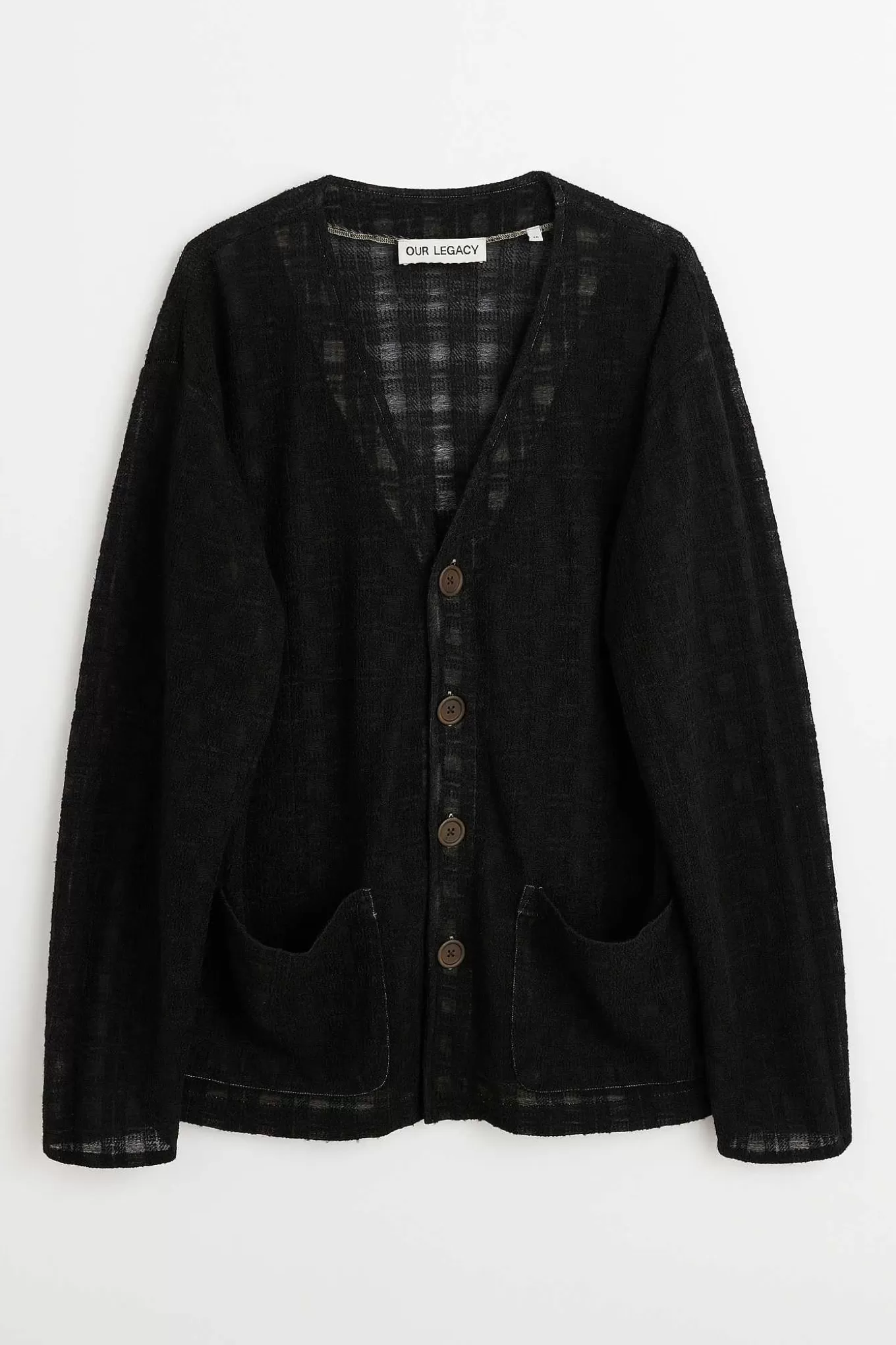 Our Legacy Stickat | Cardigan Black Disintegration Check