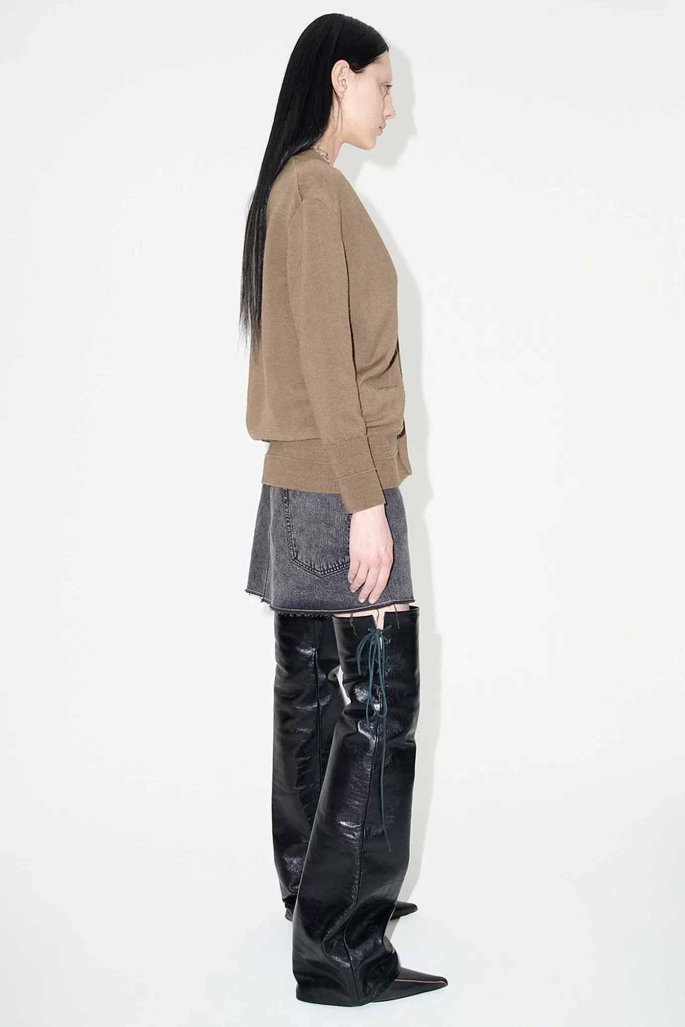 Our Legacy Stickat | Compressed Cardigan Peafowl Rustic Merino