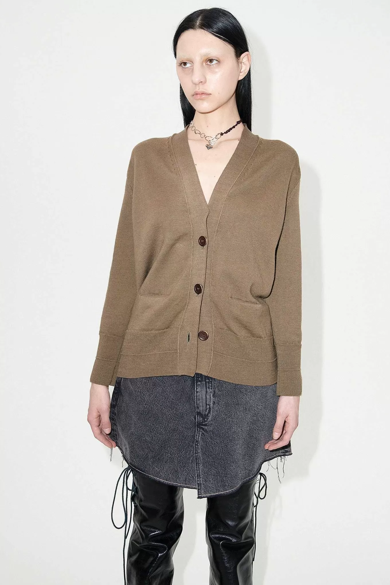 Our Legacy Stickat | Compressed Cardigan Peafowl Rustic Merino