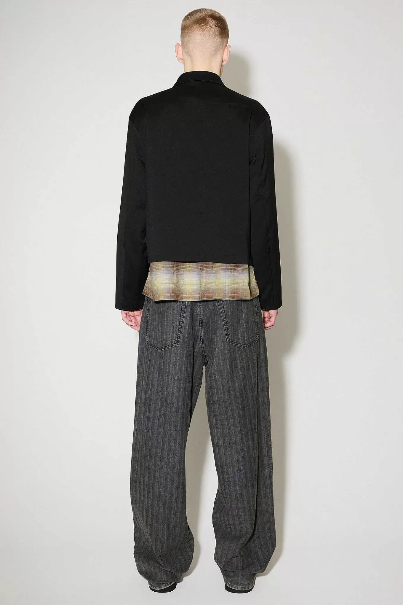 Our Legacy Passning | Minijacka Svart Worsted Wool