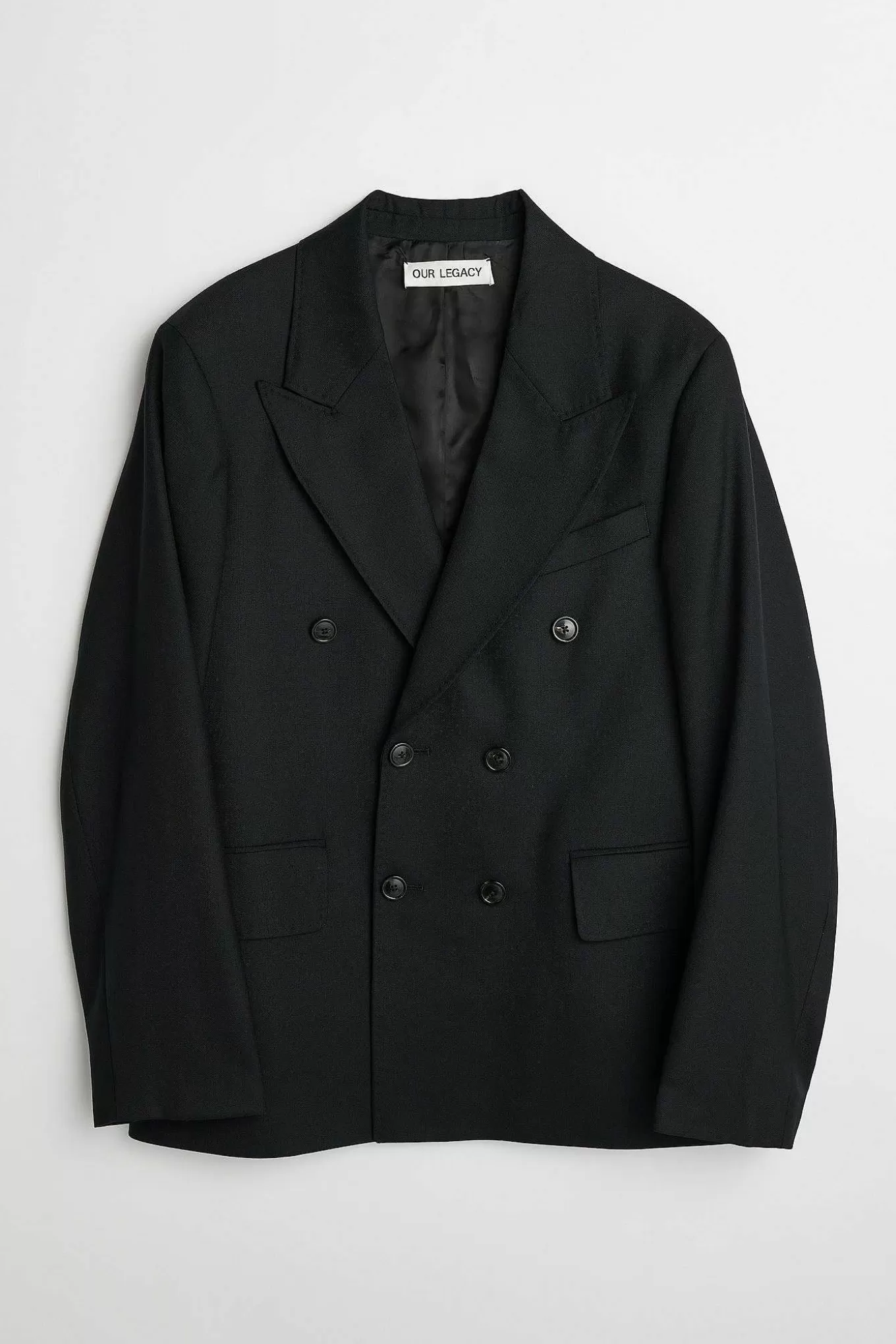 Our Legacy Passning | Okonstruerad Db Blazer Svart Panamaull