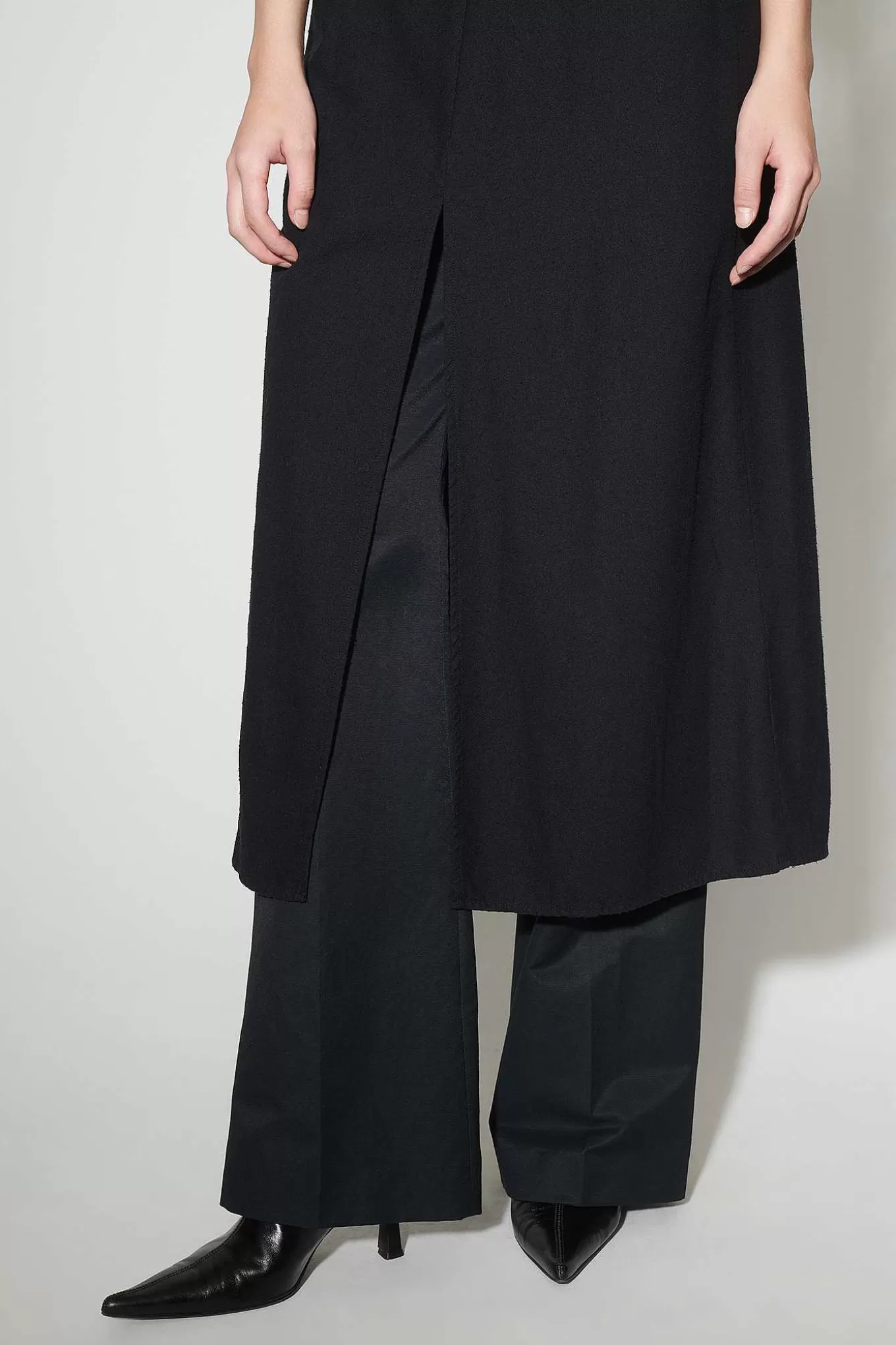 Our Legacy Klänningar | Slip Aftonklanning Sliten Black Silk Noil